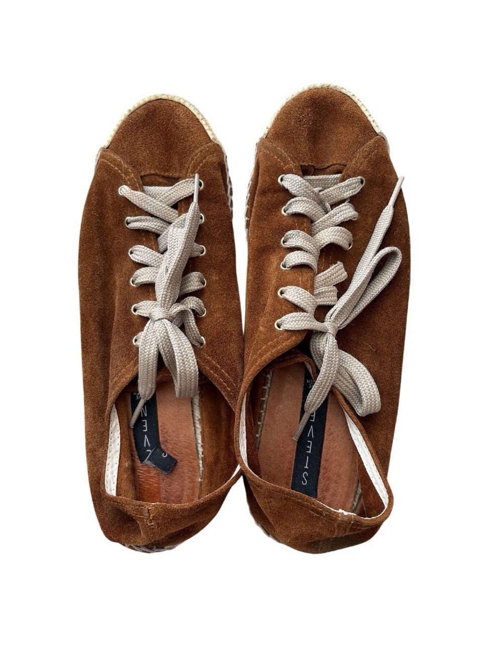 Steve Madden Brown Suede Lace-Up Espadrille Sneakers
